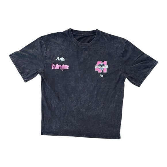 Civil Regime x WWE WrestleMania 41 Las Vegas Graphic T-Shirt 3XL Black - Picture 2 of 5